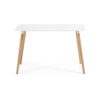 Mesa NURY, madera, tapa lacada blanca, 120 x 80 cms