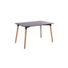 Mesa NURY, madera, tapa lacada blanca, 120 x 80 cms