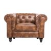 Sillón CHESTER, similpiel cuero viejo