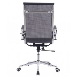 Sillón de oficina GOR, alto, gas, basculante profundo, malla negra