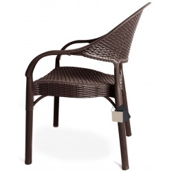 Sillón TORREMAR, apilable, polipropileno blanco