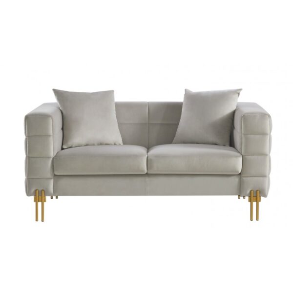 Sofá LARIOS, 2 plazas, tejido velvet verde oscuro 42