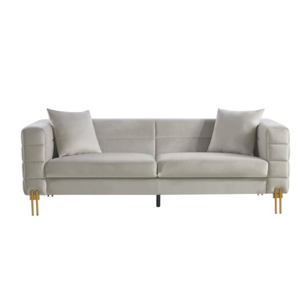 Sofá LARIOS, 2 plazas, tejido velvet verde oscuro 42