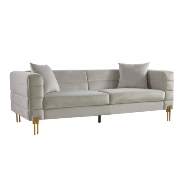 Sofá LARIOS, 2 plazas, tejido velvet verde oscuro 42