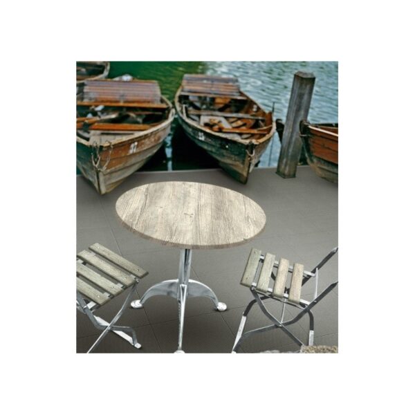 TaTablero de mesa Werzalit, 80 cms de diámetro dos unidades