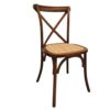 Silla SX, madera de haya, nogal, asiento de ratán