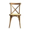Silla SX, madera de haya, nogal, asiento de ratán