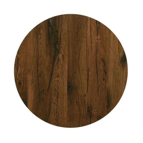 Tablero de mesa Werzalit, ROBLE ANTIGUO, 70 cms de diámetro