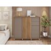 Cómoda ASUS, MDP buriti y fendi, 136 x 45 x 117,5 cms