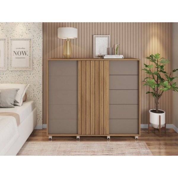 Cómoda ASUS, MDP buriti y fendi, 136 x 45 x 117,5 cms