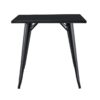 Mesa TOLI EK LIMITED, acero, blanca, 80x80 cms