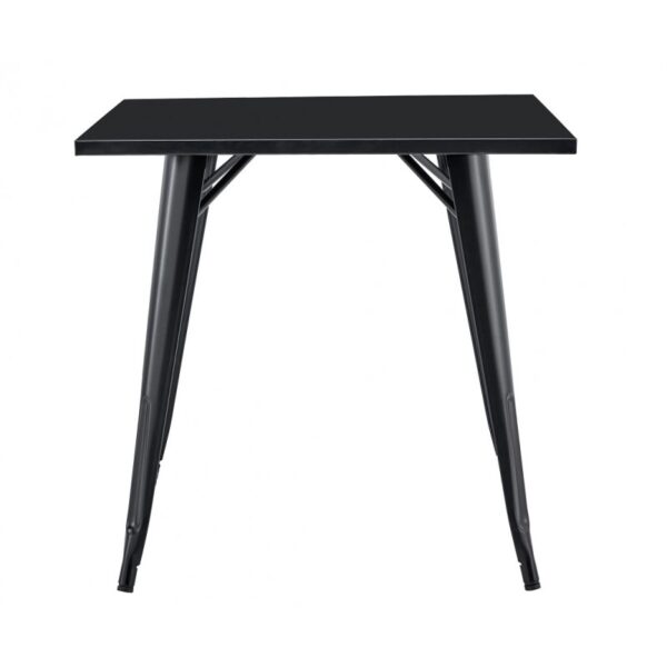 Mesa TOLI EK LIMITED, acero, blanca, 80x80 cms