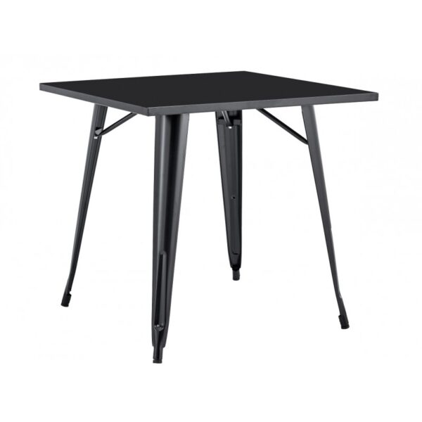 Mesa TOLI EK LIMITED, acero, blanca, 80x80 cms