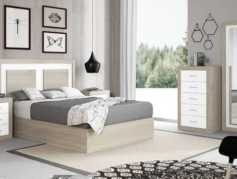 DAKAR Cabecero (160x56x2,5 cm.) CAMBRIÁN/BLANCO.