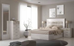 Cabecero de melanina de 162.5 x 133 x 5cm en color ártico / vitange